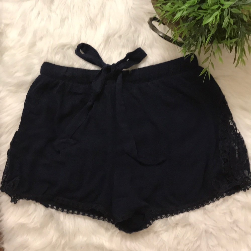 Xhilaration navy lace shorts size L
